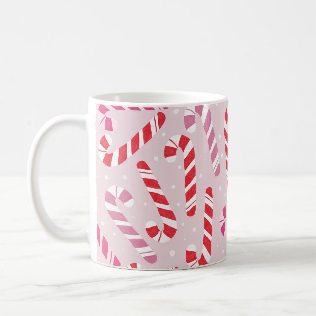 Candy Cane Christmas Mug (Left)