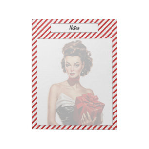 Candy Cane Christmas Notepad