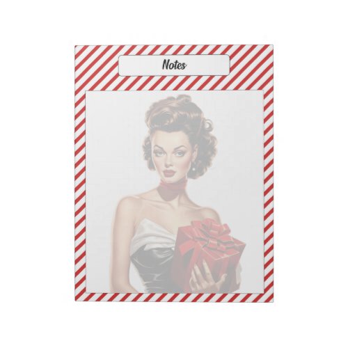 Candy Cane Christmas Notepad