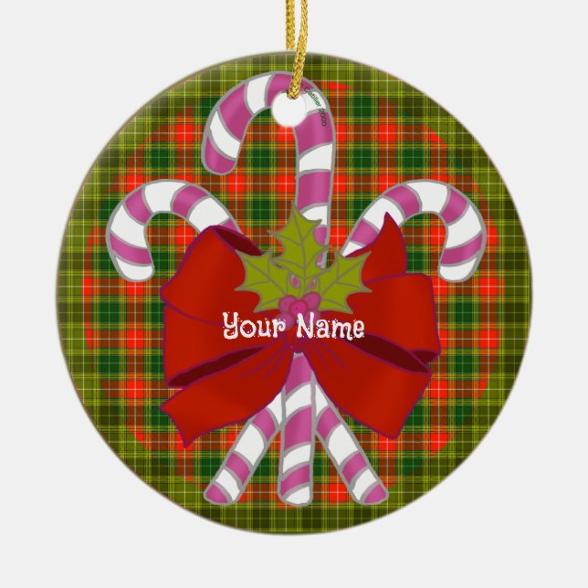 Candy Cane Christmas  ornament (Front)