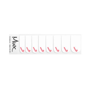 Candy Cane Christmas Red White 4Ann Minx Nail Art