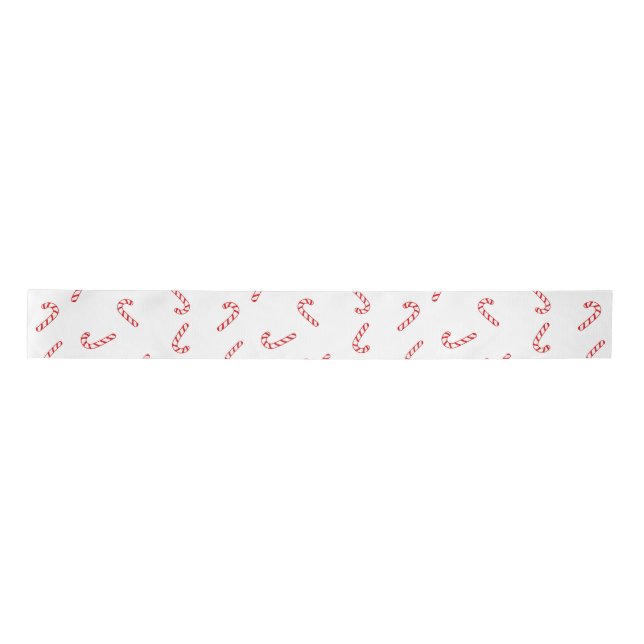 Candy Cane Christmas Satin Ribbon (Front)