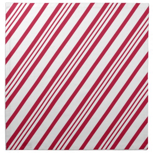 Candy Cane Christmas stripe Cloth Napkin