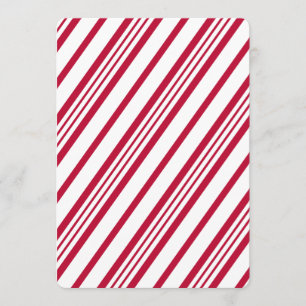Candy Cane Christmas stripe Invitation