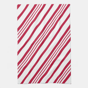 Candy Cane Christmas stripe Kitchen Towel