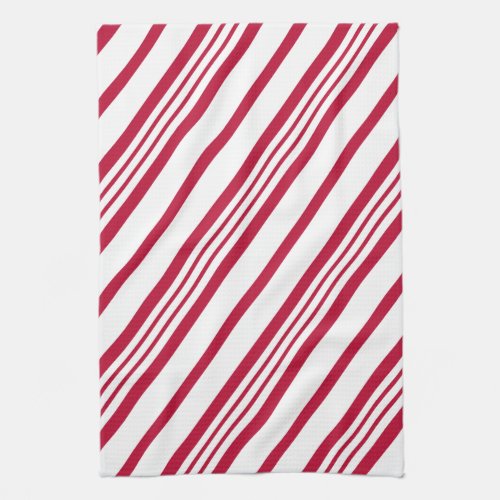 Candy Cane Christmas stripe Kitchen Towel