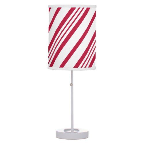 Candy Cane Christmas stripe Table Lamp