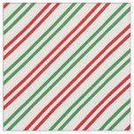Candy Cane Christmas Stripes Red Green Fabric