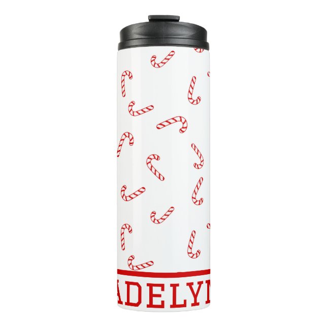 Candy Cane Christmas  Thermal Tumbler (Front)