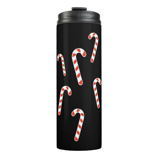 Candy Cane Christmas Thermal Tumbler (Front)