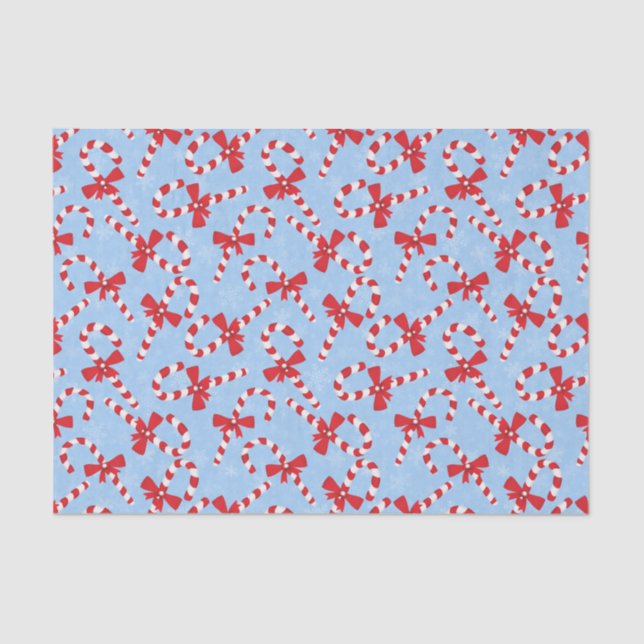 Candy Cane Christmas Tissue Paper (Front)