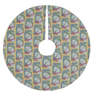 CANDY CANE CHRISTMAS UNICORN HORSE PONY TREE SKIRT