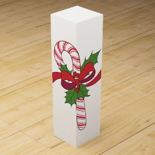 Candy Cane Christmas Wine Box