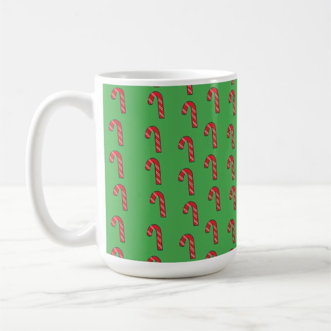 Candy Cane Coffee Mug (Left)