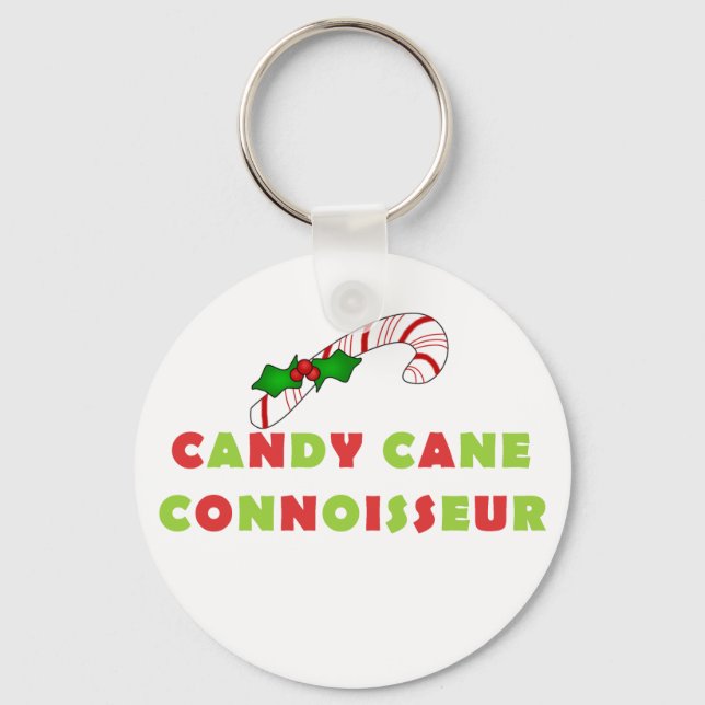 Candy Cane Connoissuer Tshirts and Gifts Keychain (Front)