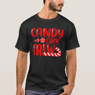 Candy Cane Crew Candy Xmas Pajamas Matching Family T-Shirt