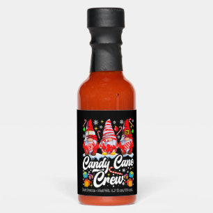 Candy Cane Crew Christmas Candy Lover Gnome Hot Sauces