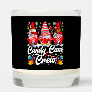 Candy Cane Crew Christmas Candy Lover Gnome Scented Candle