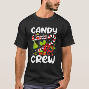 Candy Cane Crew Christmas Candy Lover Kids Boys Gi T-Shirt