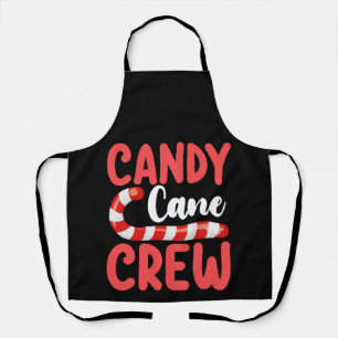 Candy Cane Crew Christmas Family Holiday Pajamas Apron