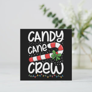 Candy Cane Crew Christmas Family Xmas Holiday  Card