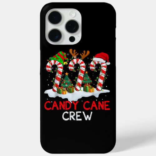 Candy Cane Crew Christmas Santa Elf Reindeer X_mas iPhone 15 Pro Max Case