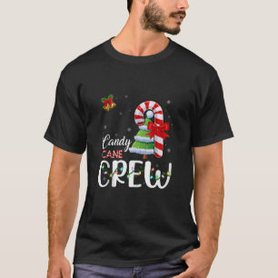 Candy Cane Crew Christmas Tree Lights Candy Xmas T T-Shirt
