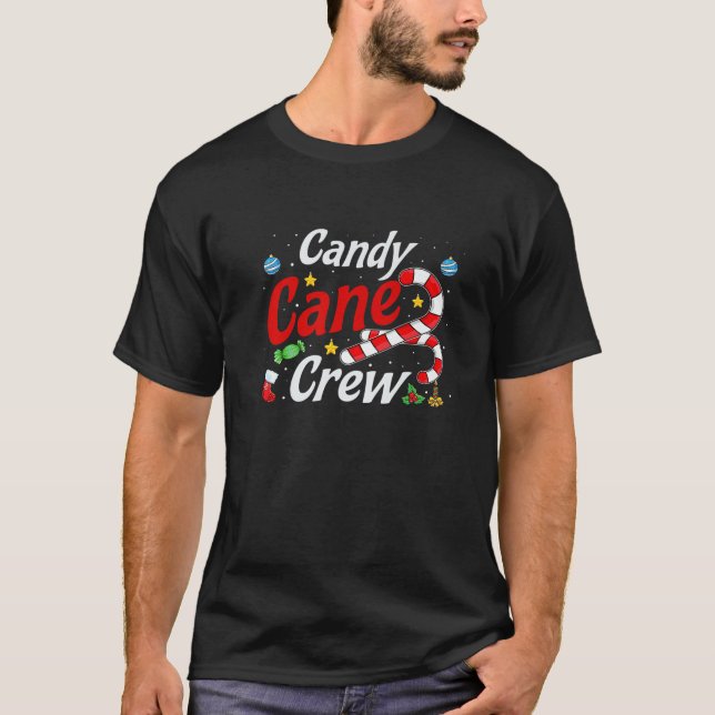 Candy Cane Crew Funny Christmas Candy Lover X mas  T-Shirt (Front)