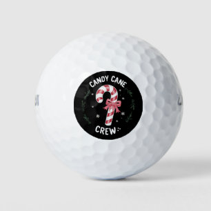 Candy Cane Crew Funny Christmas Candy Lover Xmas Golf Balls