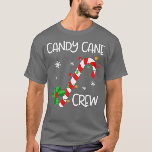 Candy Cane Crew Funny Christmas Lights Xmas Gift T_Shirt
