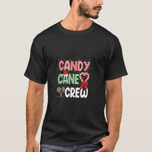 Candy Cane Crew Funny Christmas Sweet Candy Merry  T_Shirt