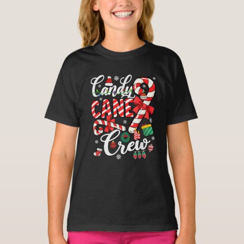 Candy Cane Crew Matching Family Christmas T_Shirt