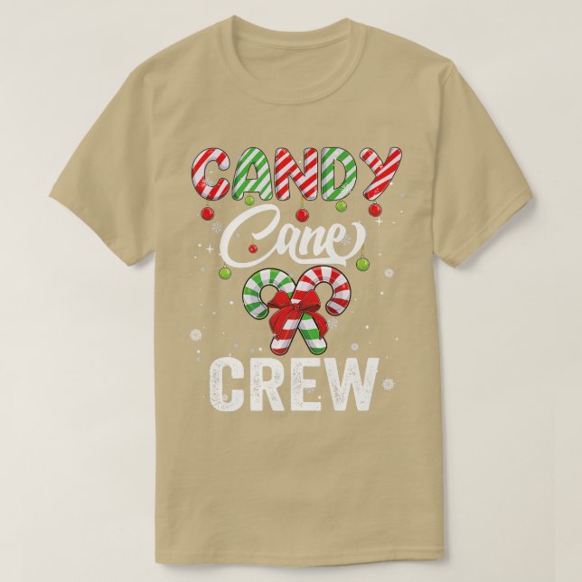 Candy cane crew Matching Shirts Squad Santa xmas k (Design Front)