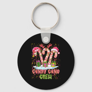 Candy Cane Crew Nk Coquette Preppy Color Xmas Pj S Keychain