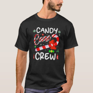 Candy Cane Crew Santa Christmas 2022 Funny Gift Pr T-Shirt