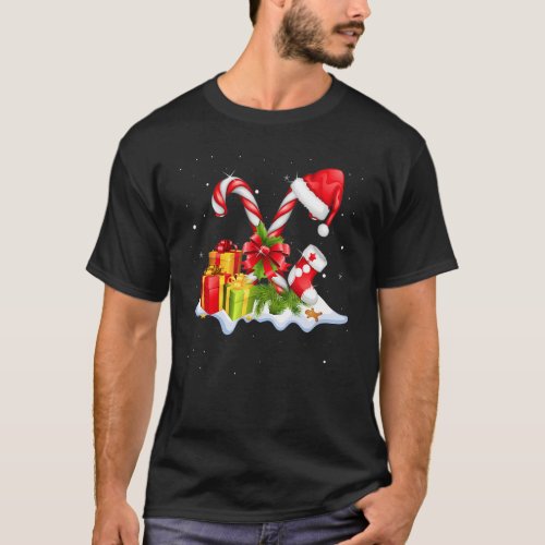 Candy Cane Crew Santa Christmas 2022 Kids Boys Gir T_Shirt