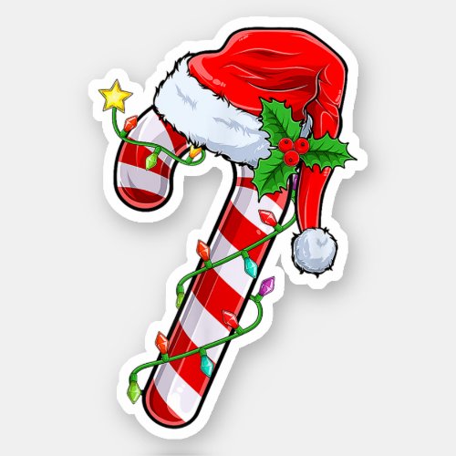 Candy Cane Crew Santa Christmas 2023 Sticker