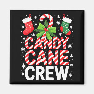 Candy Cane Crew Shirt Adult Men Women Kids Christm Magnet