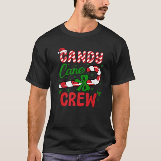 Candy Cane Crew Tester Lovers Taster Group Funny C T-Shirt (Front)