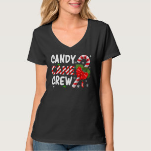 Candy Cane Crew Xmas Lights Candy Matching Family T-Shirt