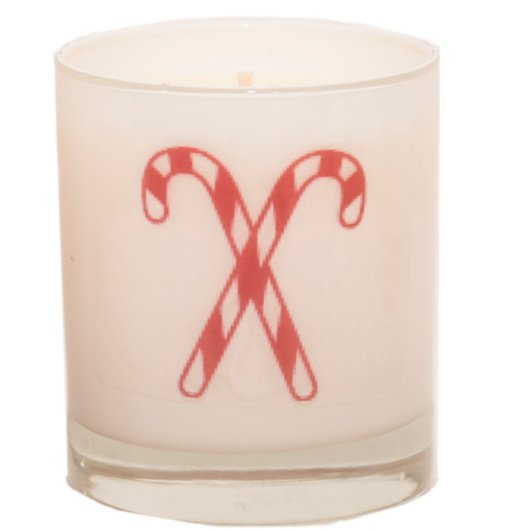 Candy Cane Custom Holiday Candle (Front)