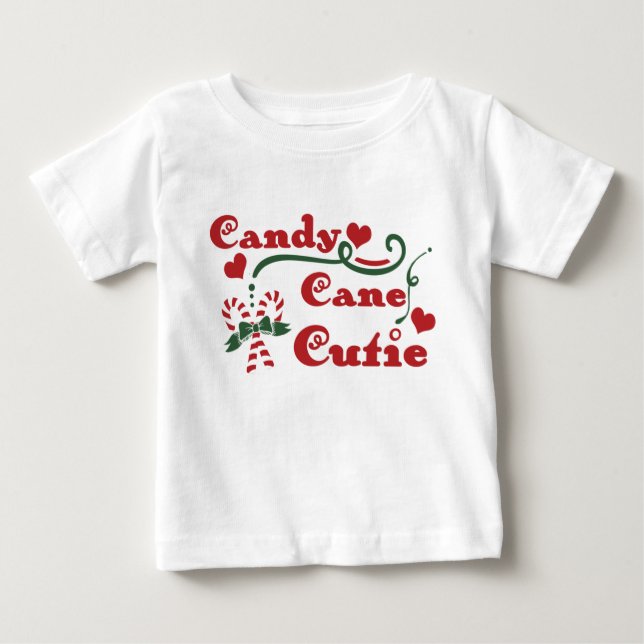 candy cane cutie baby T-Shirt (Front)