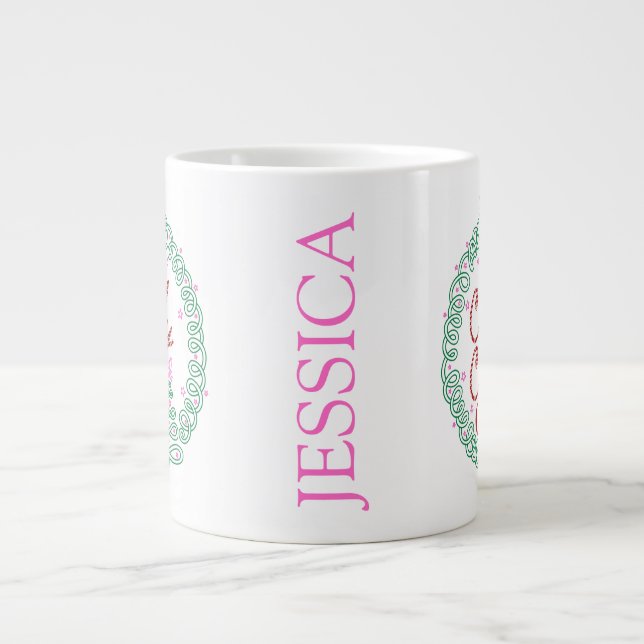 Candy Cane Cutie Christmas Mug (Front)