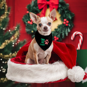 Candy Cane Cutie Christmas Pet Bandana Collar