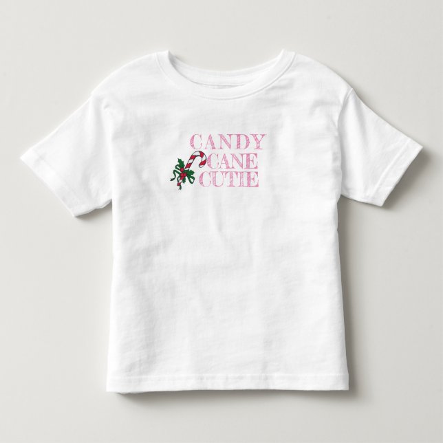 Candy Cane Cutie Christmas Shirt for kids toddlers (Front)