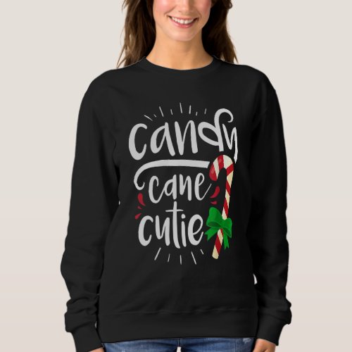 Candy Cane Cutie Christmas Stocking Stuffer Family Sweatshirt
