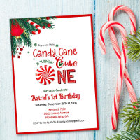Candy Cane Cutie First Birthday