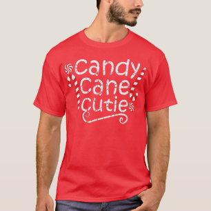 Candy Cane Cutie Funny Christmas Pajamas Costume V T-Shirt