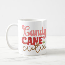 Candy Cane Cutie Retro Groovy Christmas Holidays Coffee Mug