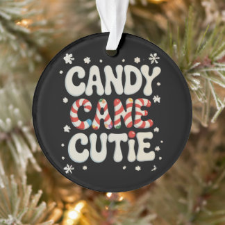 Candy Cane Cutie Snowflakes Xmas Christmas Holiday Ornament
